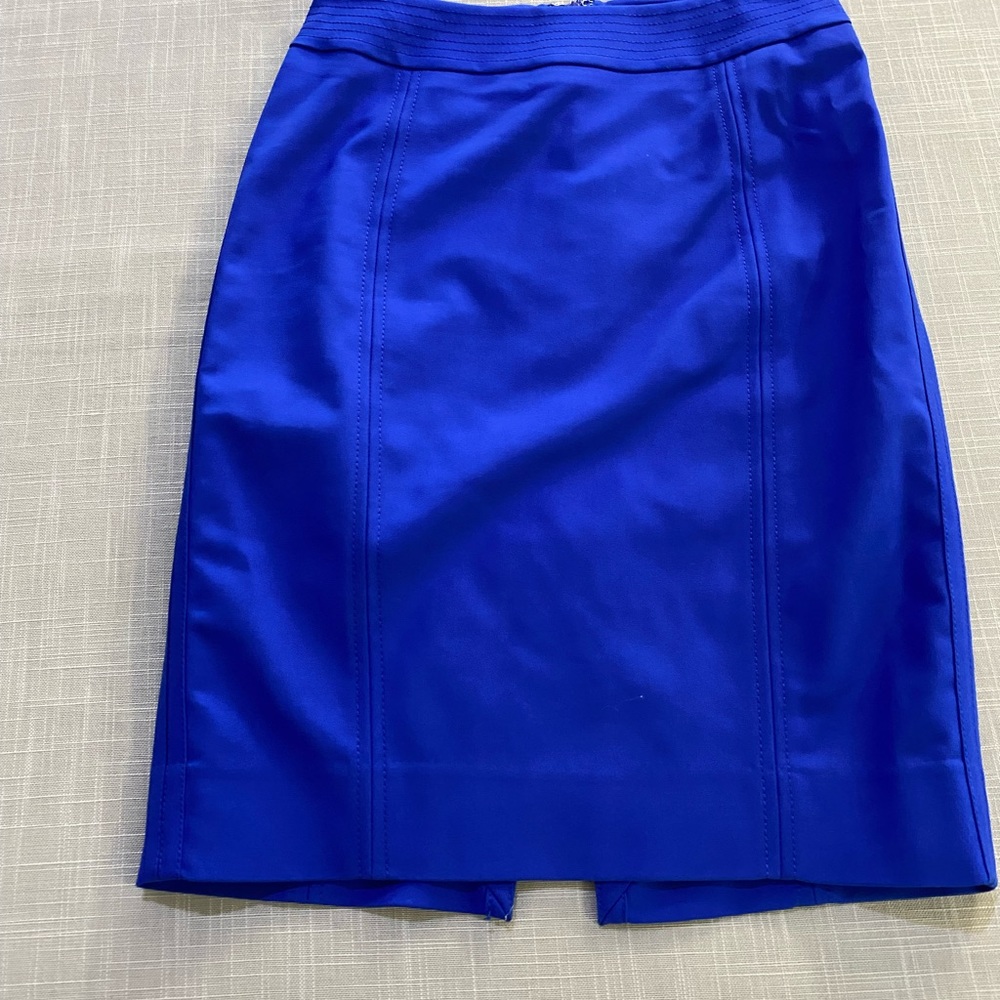 White House Black Market Blue Pencil Skirt. Women’s size 0- NWT - Picture 7 of 16